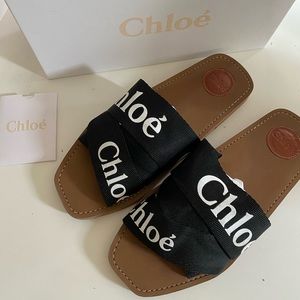Chloe Woody Flat Mules